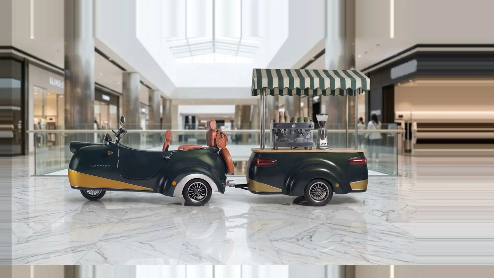 The Coffee Station at Shopping-mall atrium