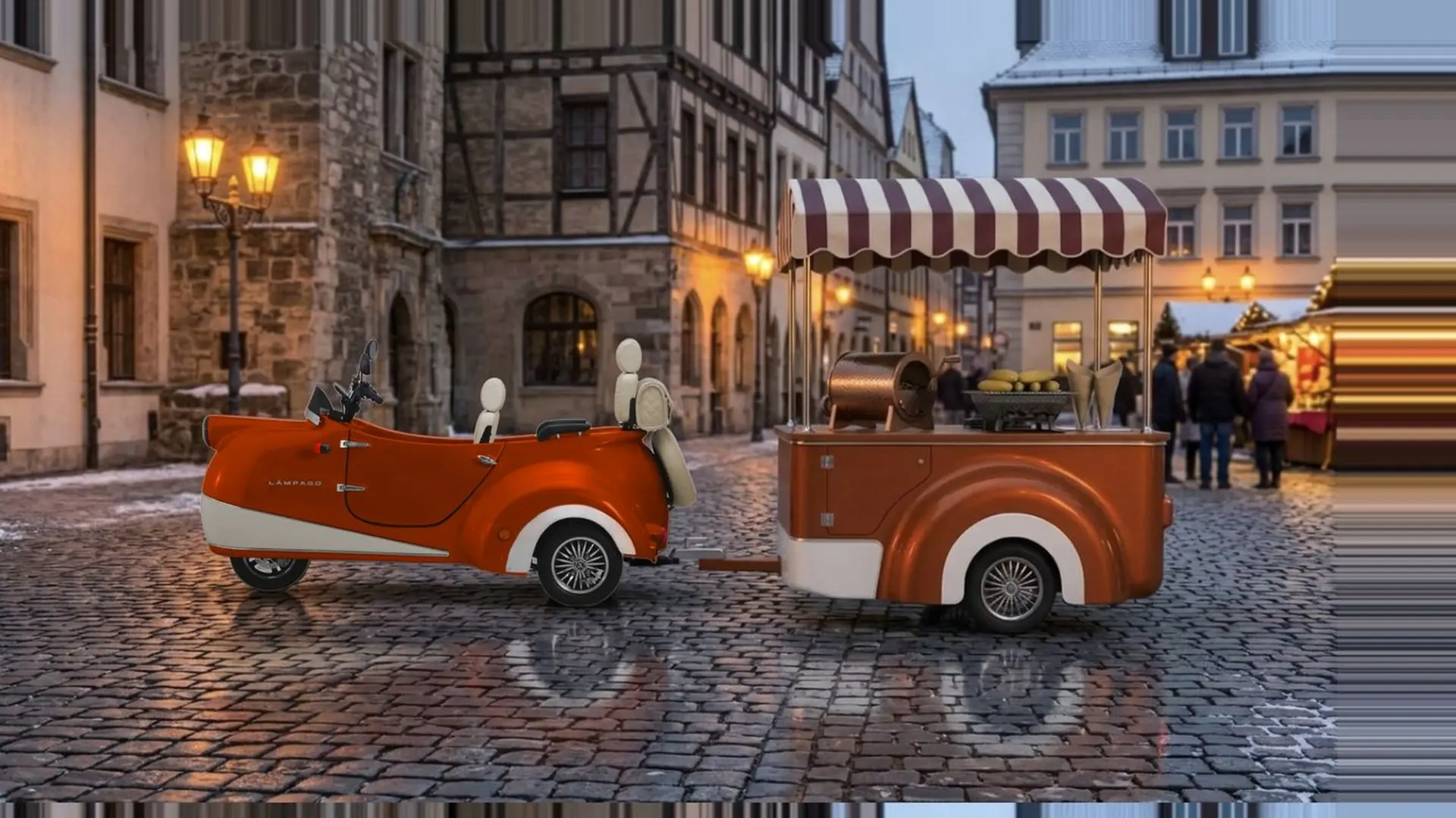 The Chestnut Cart at Old-town square, winter